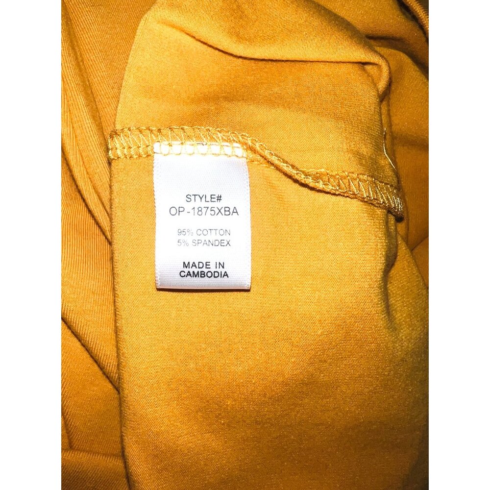 Zenana Mustard Yellow 2-Piece Set: Bralette & High-Waist Leggings 1X - Picture 5 of 9